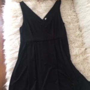 Black V-Neck Dress